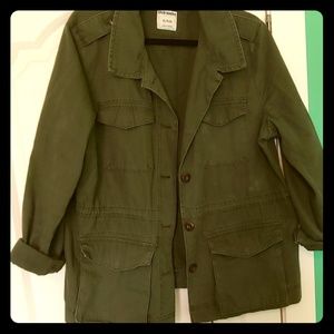 Army Green over shirt